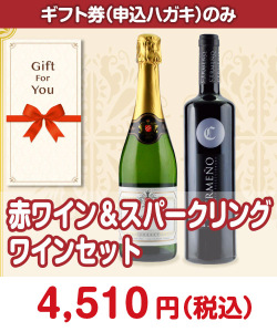ギフト券景品 【ギフト券】赤ワイン&スパークリング ワインセット