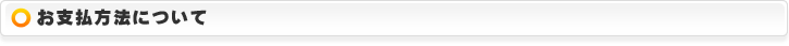 お支払方法について