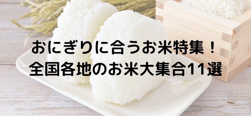 おにぎりに合うお米特集!全国各地のお米大集合11選