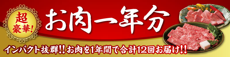 お肉一年分で演出