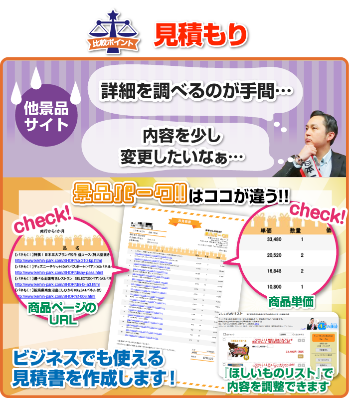 見積もりを比較