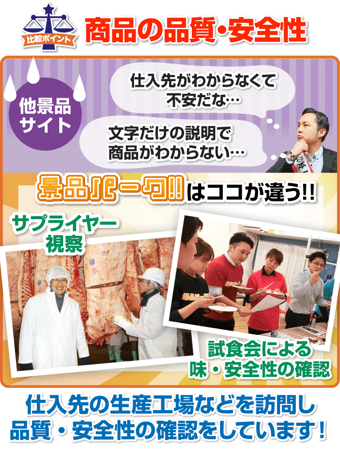 仕入先の生産工場などを訪問し、品質・安全性の確認をしています!