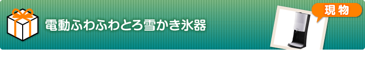 大人の氷かき器（コードレス）