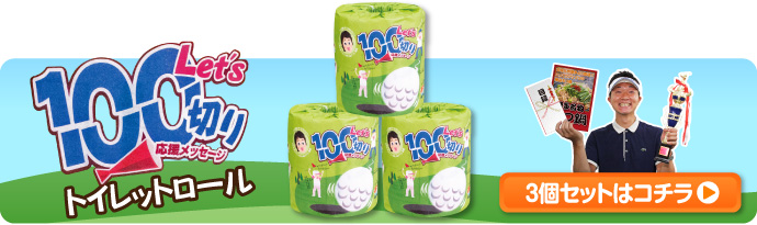 トイレットロール(Let's 100切り)3個入りセット【現物】