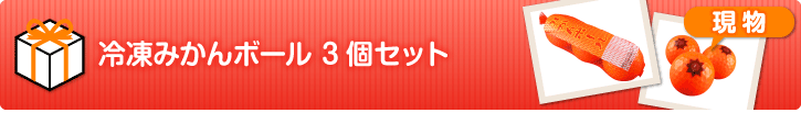 冷凍みかんボール 3球セット【現物】