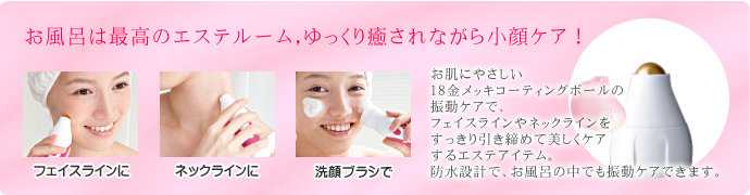 ビジョーナ振動フェイスローラー