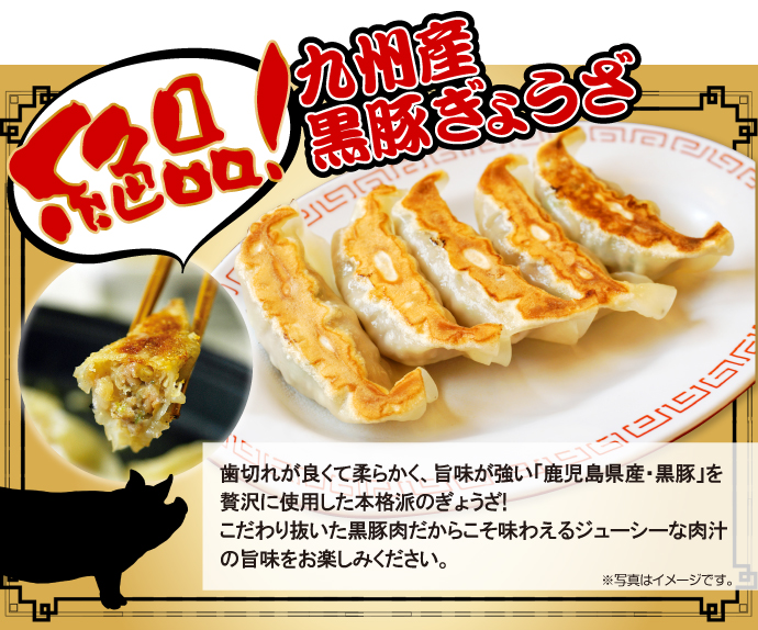 九州産黒豚ぎょうざ