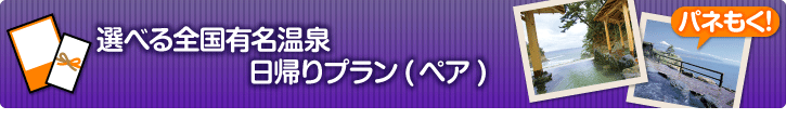 選べる全国有名温泉 日帰りプラン