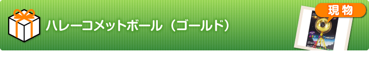 始球式用 ハレーコメットボール（ゴールド）【現物】