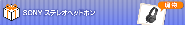SONY ステレオヘッドホン【現物】