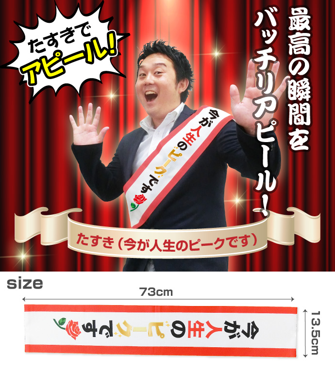 たすき(今が人生のピークです)