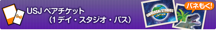 USJペアチケット（1デイ・スタジオ・パス）