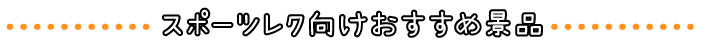 スポーツレクにおすすめ