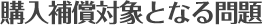 購入補償対象となる問題