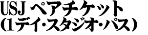 USJペアチケット（1デイ・スタジオ・パス）