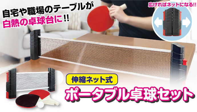 ポータブル卓球セットレビュー1