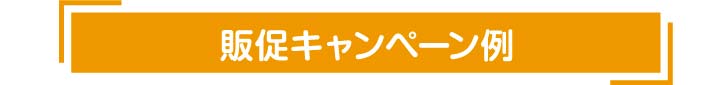 販促キャンペーン例