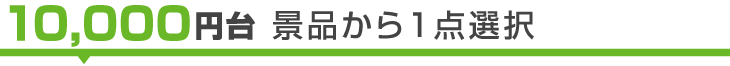 10,000円台景品から1点