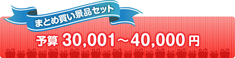 予算で選ぶ40,000円以下の人気景品セット