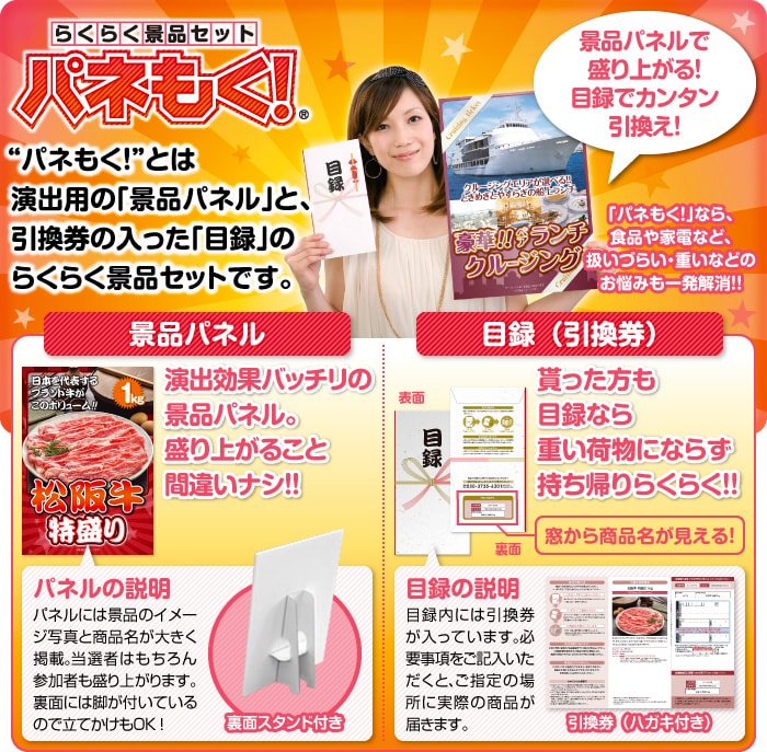 らくらく景品セットパネもく!