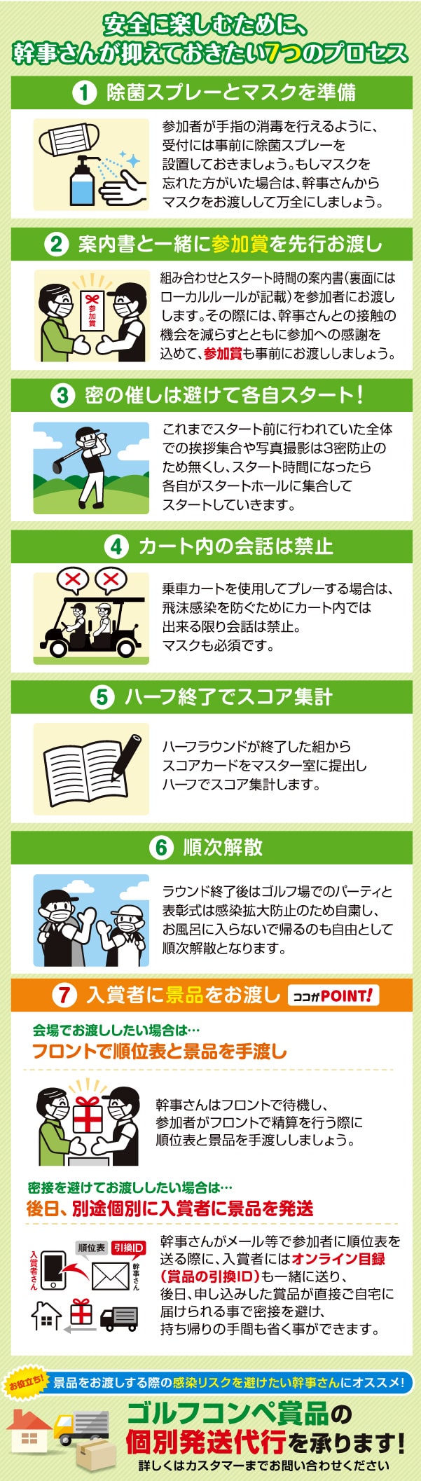 安全に楽しむために、
幹事さんが抑えておきたい7つのプロセス