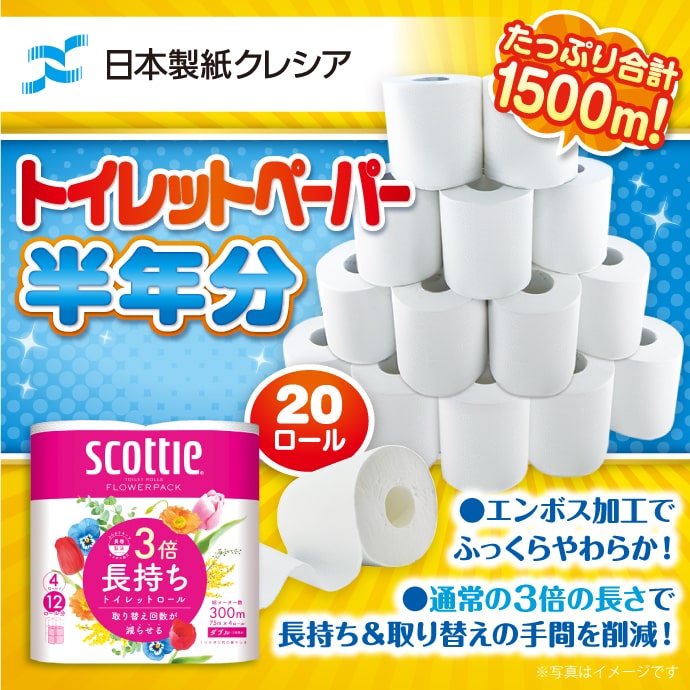 クレシア トイレットペーパー半年分