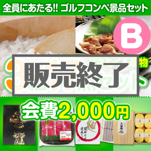 【ゴルフコンペ賞品17点セット】3組12名様：会費2,000円（全員に当たる！）Bコース