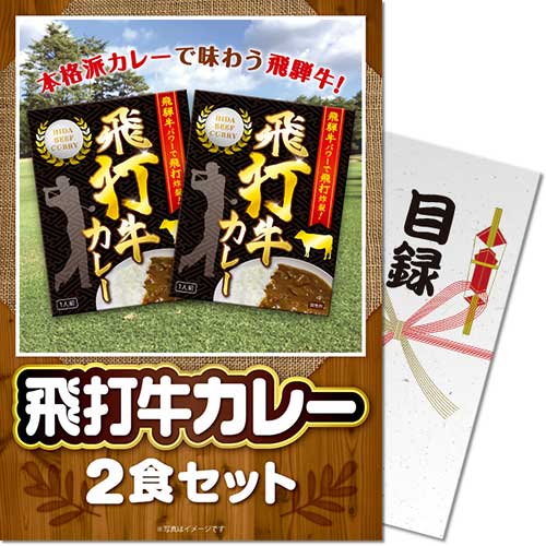 【パネもく！】飛打牛カレー2食セット[目録・A4パネル付]