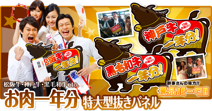 お肉一年分特大型抜きパネル