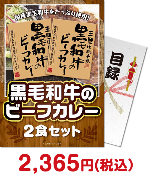 【パネもく！】黒毛和牛のビーフカレー2食セット（A4パネル付）