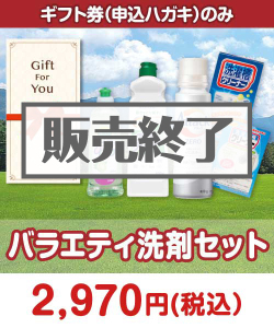 【ギフト券】バラエティ洗剤セット ギフト券景品