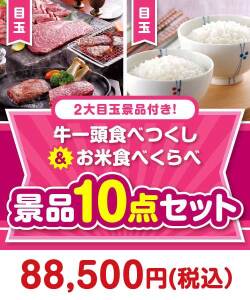 牛一頭食べつくし＆お米食べくらべ10点セット