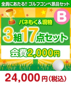 【ゴルフコンペ賞品17点セット】3組12名様：会費2,000円（全員に当たる！）Ｂコース