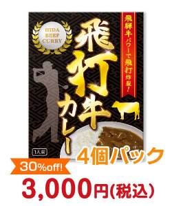 【現物】参加賞・残念賞景品 飛打牛カレー5個パック【現物】