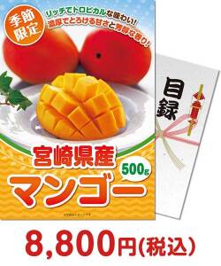 季節限定のフルーツ景品 ＜季節限定＞宮崎県産マンゴー500g