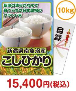 お米景品 【パネもく！】新潟県南魚沼産こしひかり10kg