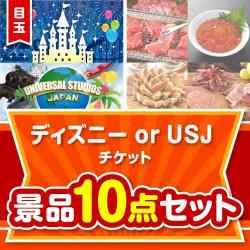 テーマパーク・温泉旅行の景品 ディズニーチケット10点セット