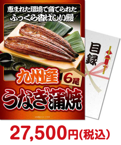 福利厚生・インセンティブの景品 九州産うなぎの蒲焼6尾