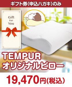 ギフト券景品　TEMPUR オリジナルピロー