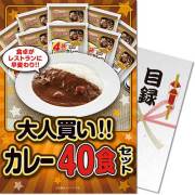 景品パークレビュー 【パネもく！】大人買い！カレー40食セット（A4パネル付）