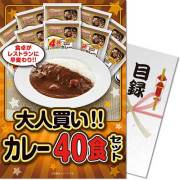 景品パークレビュー 【パネもく!】大人買い!カレー40食セット(A4パネル付)