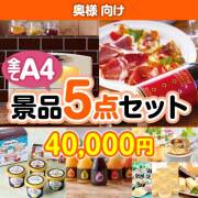 【楽々まとめ買い景品セット：当選者5名様向け】奥様向け 5点セット  30,001円～40,000円以下景品 