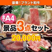 【楽々まとめ買い景品セット：当選者3名様向け】ブランド和牛 3点セット10,001円～20,000円以下景品 