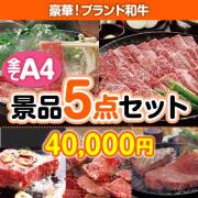 【楽々まとめ買い景品セット：当選者5名様向け】ブランド和牛 5点セット   30,001円～40,000円以下景品 