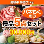 【楽々まとめ買い景品セット：当選者5名様向け】飛騨牛特盛り 5点セット 20,001円～30,000円以下景品 