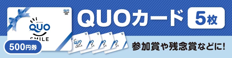 QUOカード500円券×5枚