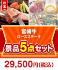 宮崎牛ロースステーキ 5点セット