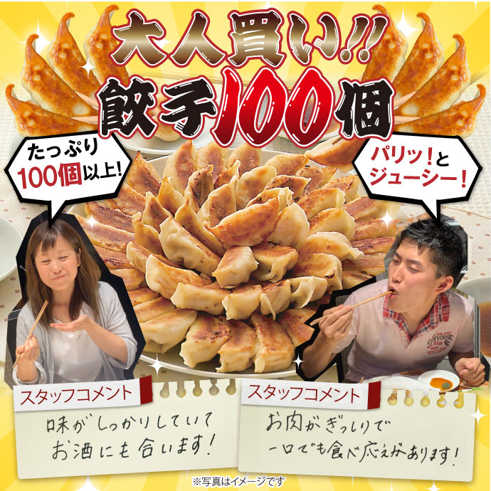 大人買い!餃子100個